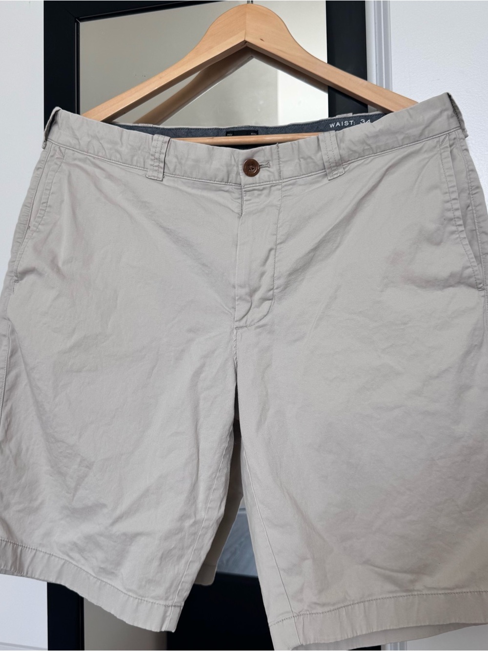 J. Crew Light Khaki Men's Cotton Chino Shorts